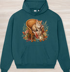 Fall Tiny Kitten Organic Oversized Hoodie