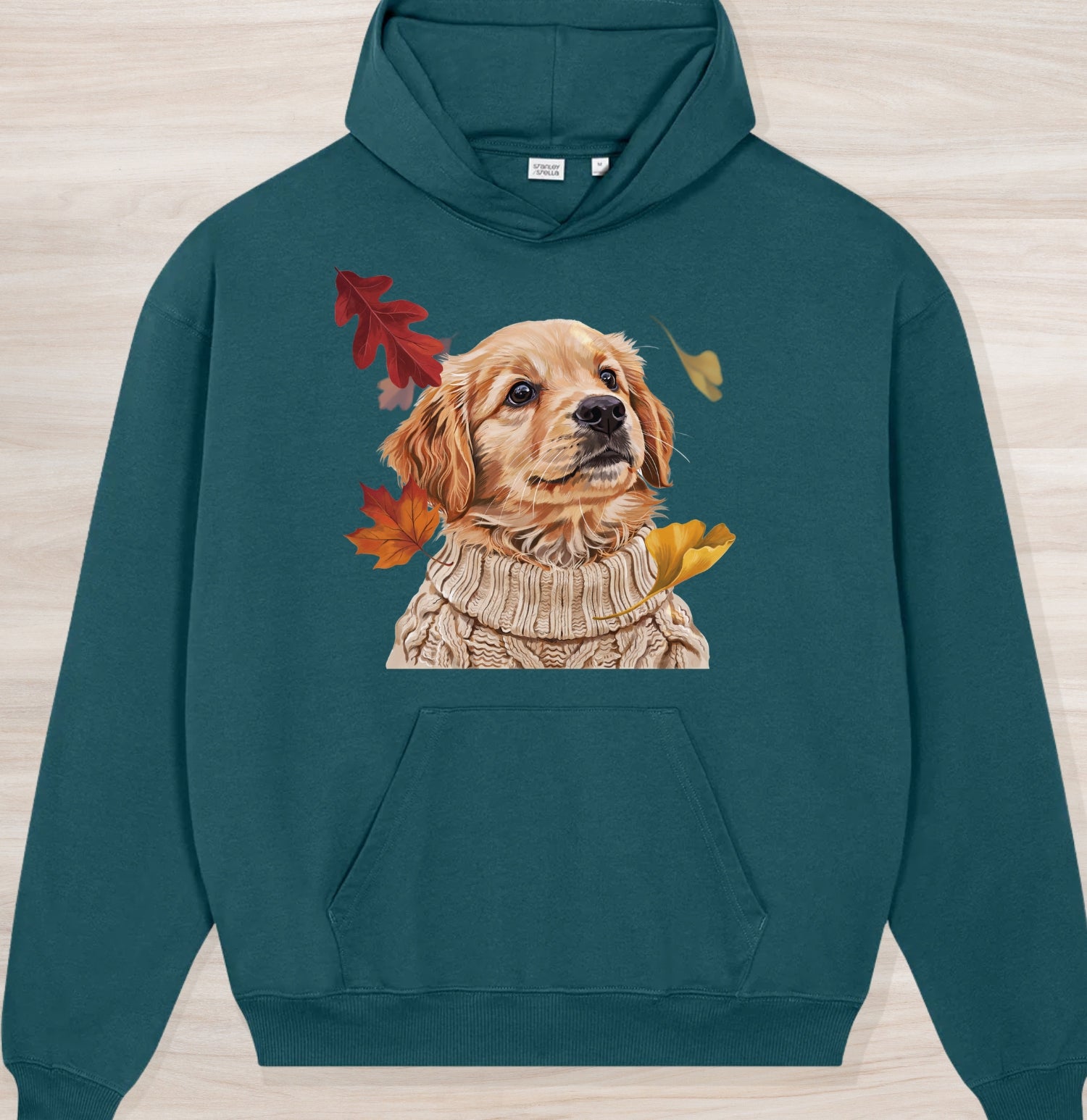Fall Golden Retriever II Organic Oversized Hoodie