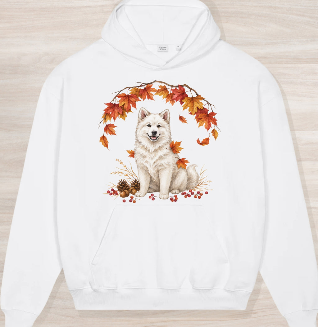 Fall Samoyed Organic Oversized Hoodie