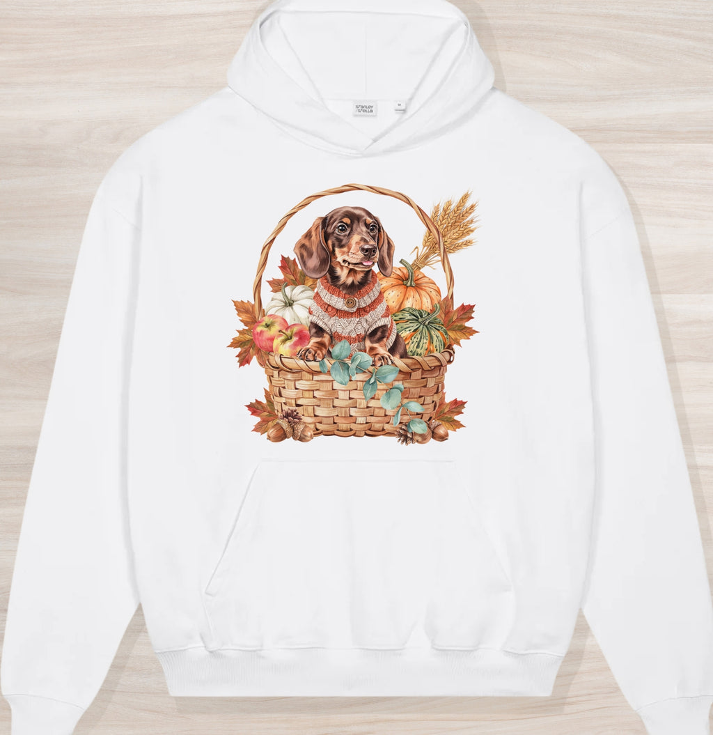Fall Dachshund II Organic Oversized Hoodie