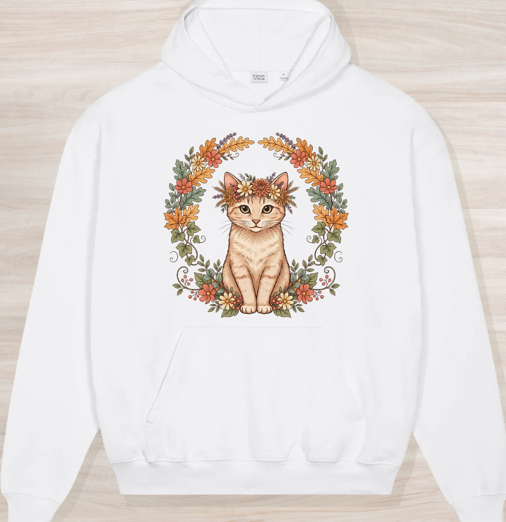 Fall Crown Kitten Organic Oversized Hoodie