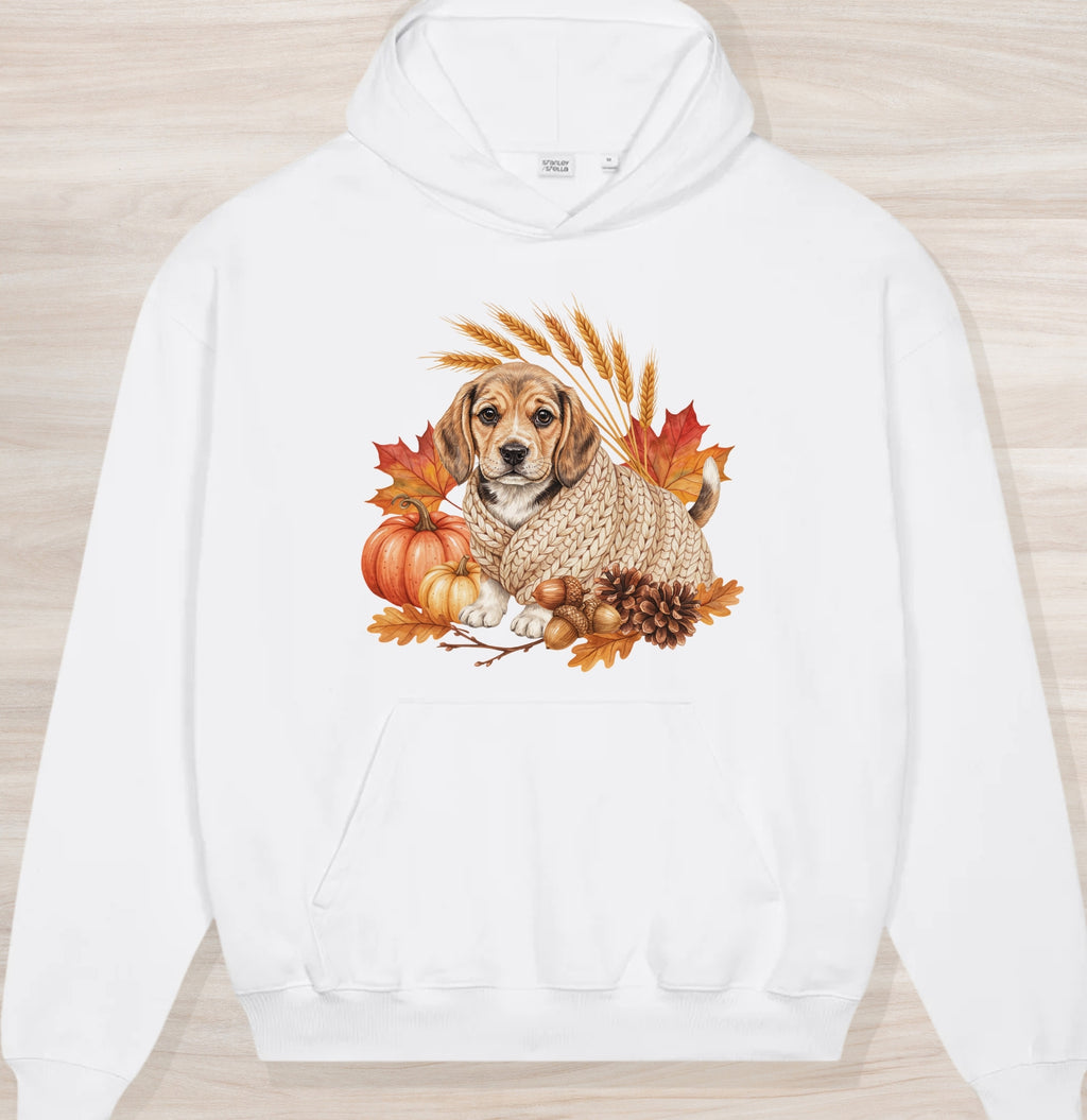 Fall Beagle Organic Oversized Hoodie