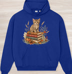 Fall Book Kitten Organic Oversized Hoodie
