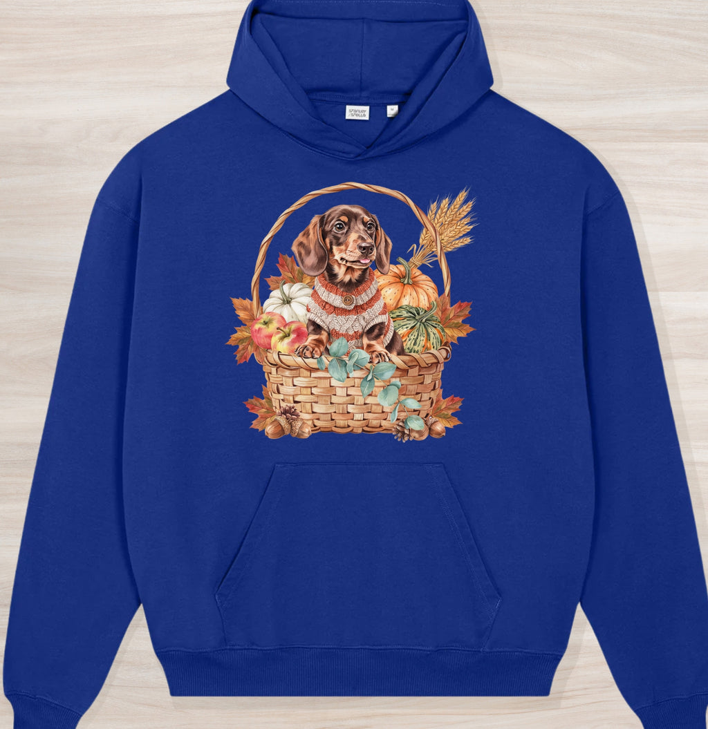 Fall Dachshund II Organic Oversized Hoodie