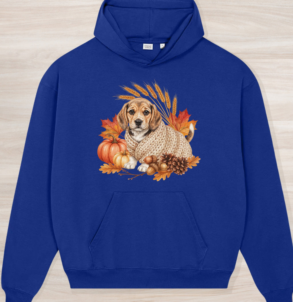 Fall Beagle Organic Oversized Hoodie